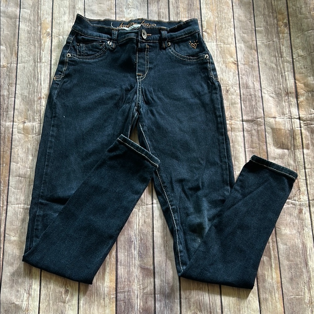 Justice Blue Skinny Jeans High-Rise Stretch